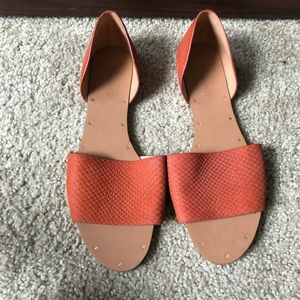 Madewell slip on sandals nwot